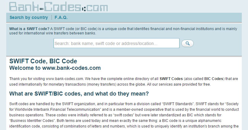 find swift code chase bank